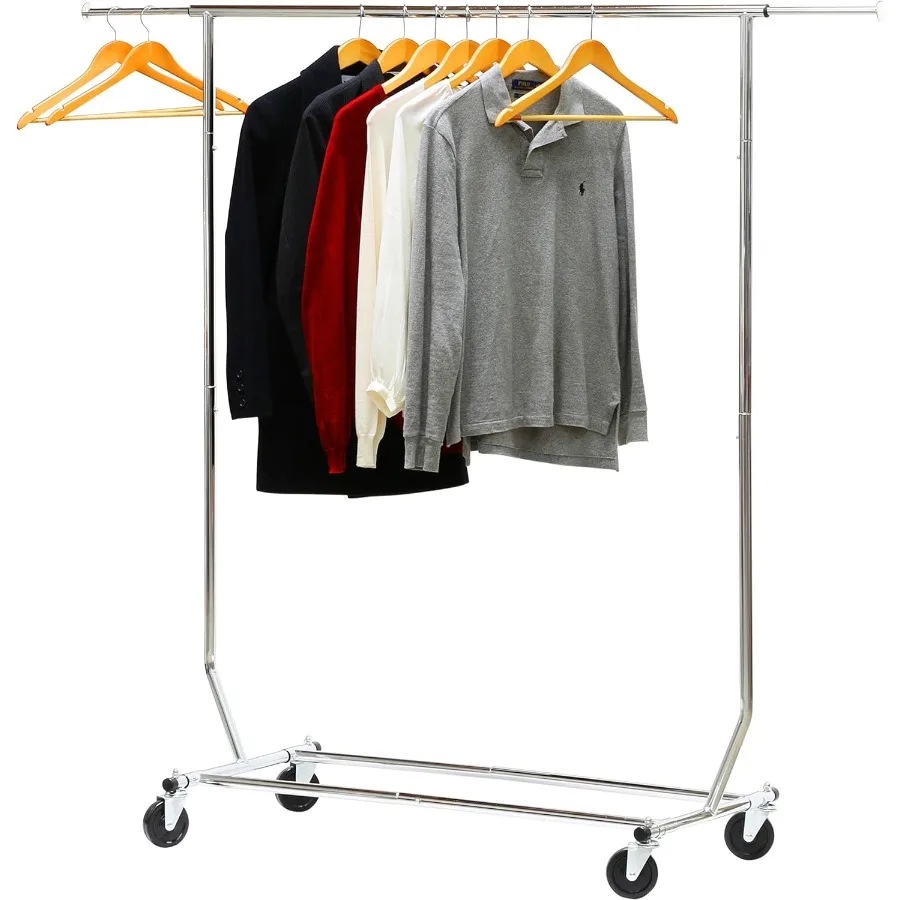 Supreme Commercial Grade Clothing Garment Rack, Chrome