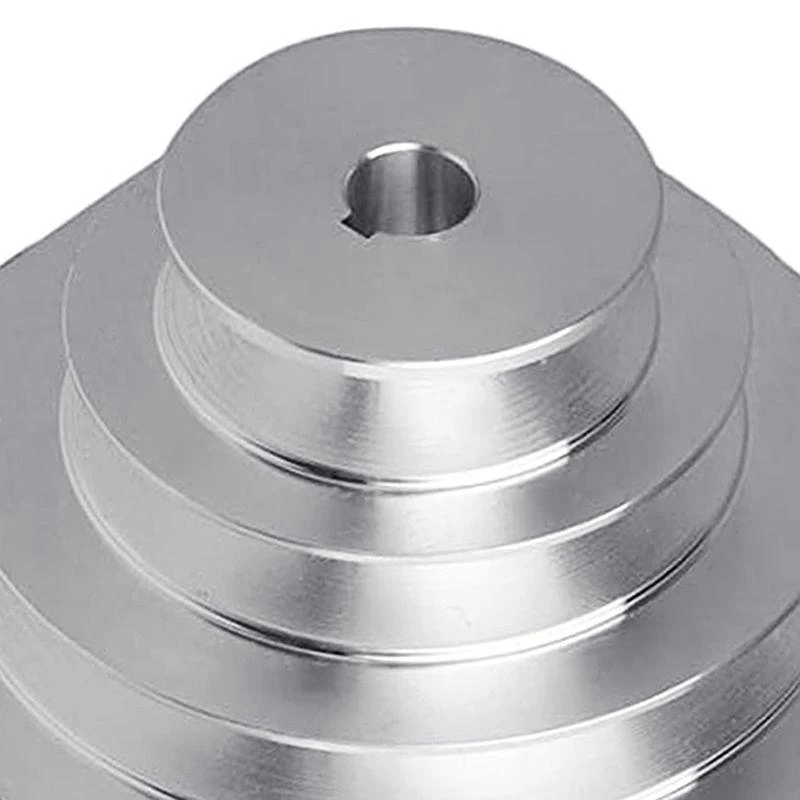 

Aluminum A Type 5 Step Pagoda Pulley Wheel 150mm Outer Diameter for V-shaped Timing Belt top sale