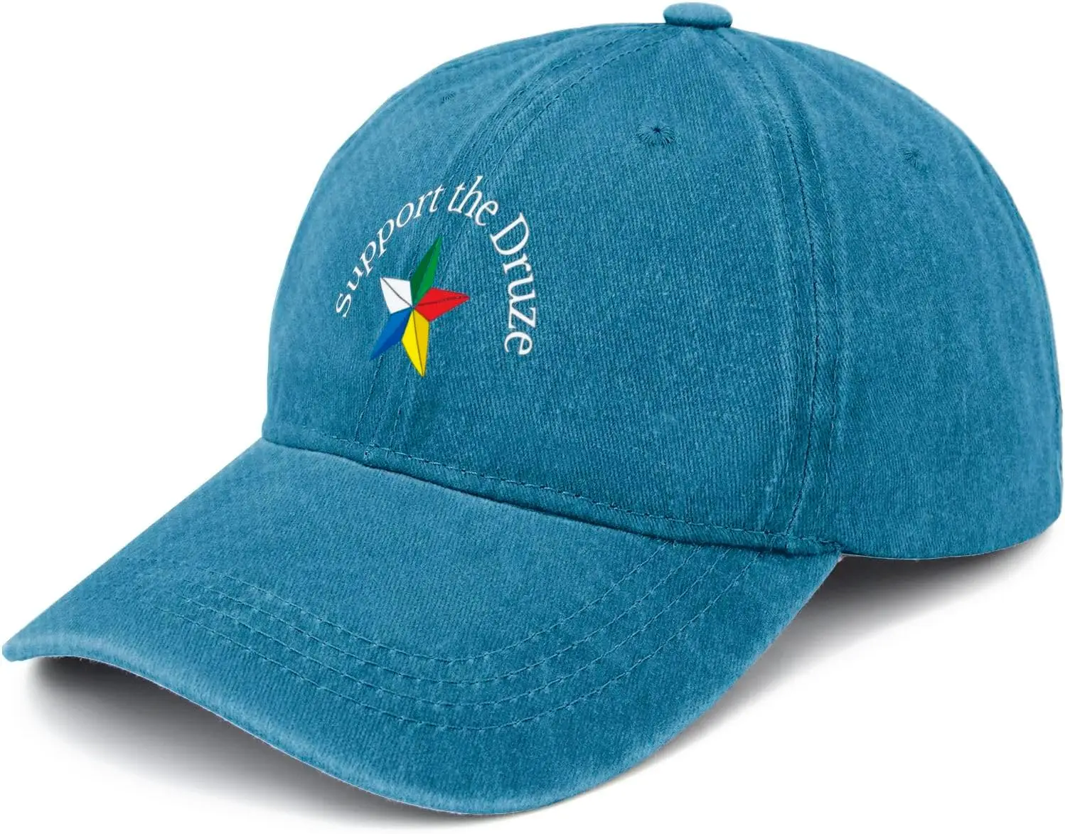 Support The Druze Hats for Mens Baseball Caps Trendy Washed Ball Caps