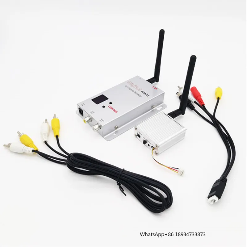 

RCMOY 2.4G 1W Wireless AV Sender TV Audio Video Transmitter Receiver Analog VTX For FPV Quadcopter RC Drone