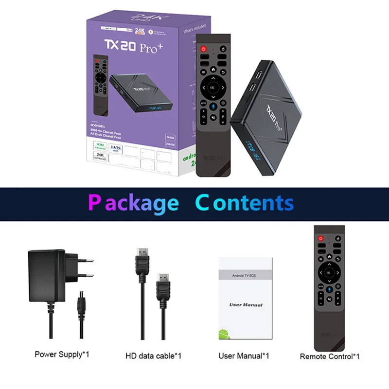 TX20 PRO plus TV Box Allwinner H313 4K 3D ترقية فك تشفير الفيديو 16G 256G 5G 2.4G Dual Wifi BT5.2 Android 15 Set Top Box