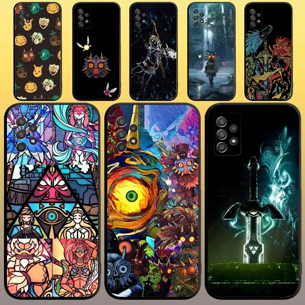

Game L-Legends Player Z-Zeldas Phone Case For Samsung Galaxy A 91,80,73,72,71,53,52,51,22,5G Shockproof Silicone Soft Black Case