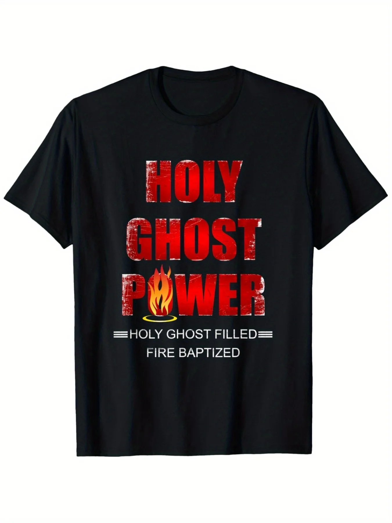 Mens Holy Spirit Pentecost Apostle TShirt Baptized in Jesus Name Christian Church Apparel Comfortable Suitable for Church Services Baptism Religious Events