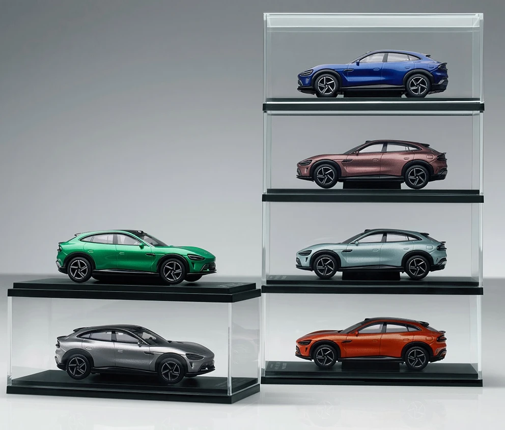 Model samochodu Xiaomi SU7 w skali 1:64, SU7ultra, metalowy, oryginalny model kolekcjonerski, zabawka dla dzieci, samochód z napędem pull-back, ozdoba.