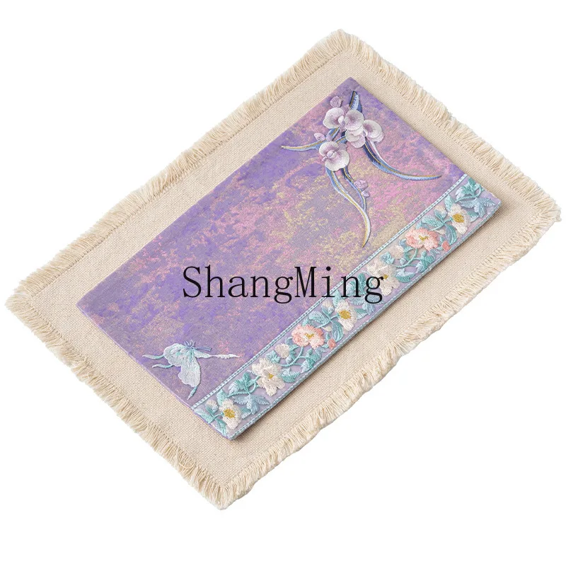 DSA Ziyun brocade butterfly tea mat dry brew mat tea ceremony spare parts tea table cloud yarn insulation mat