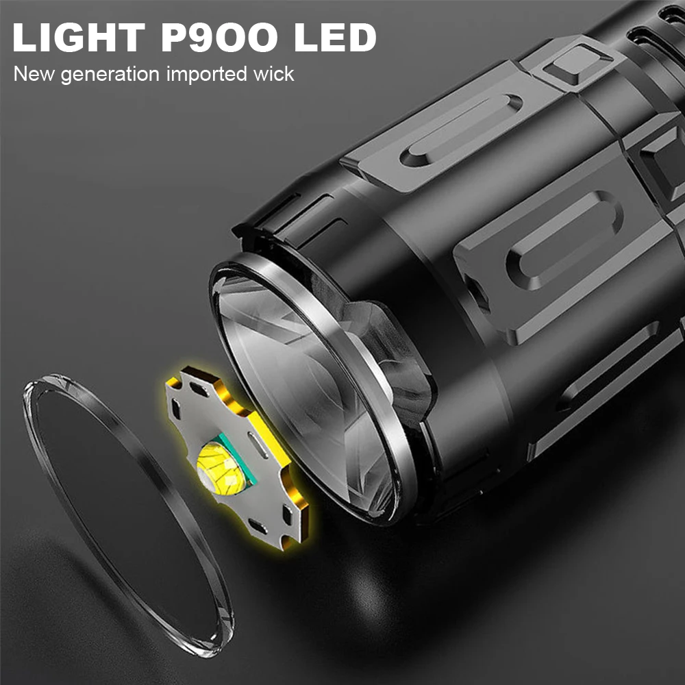 Portable Mini Led Flashlight With Built-in Battery Usb Rechargeable Flashlight Headlight Camp Work Light For Camping