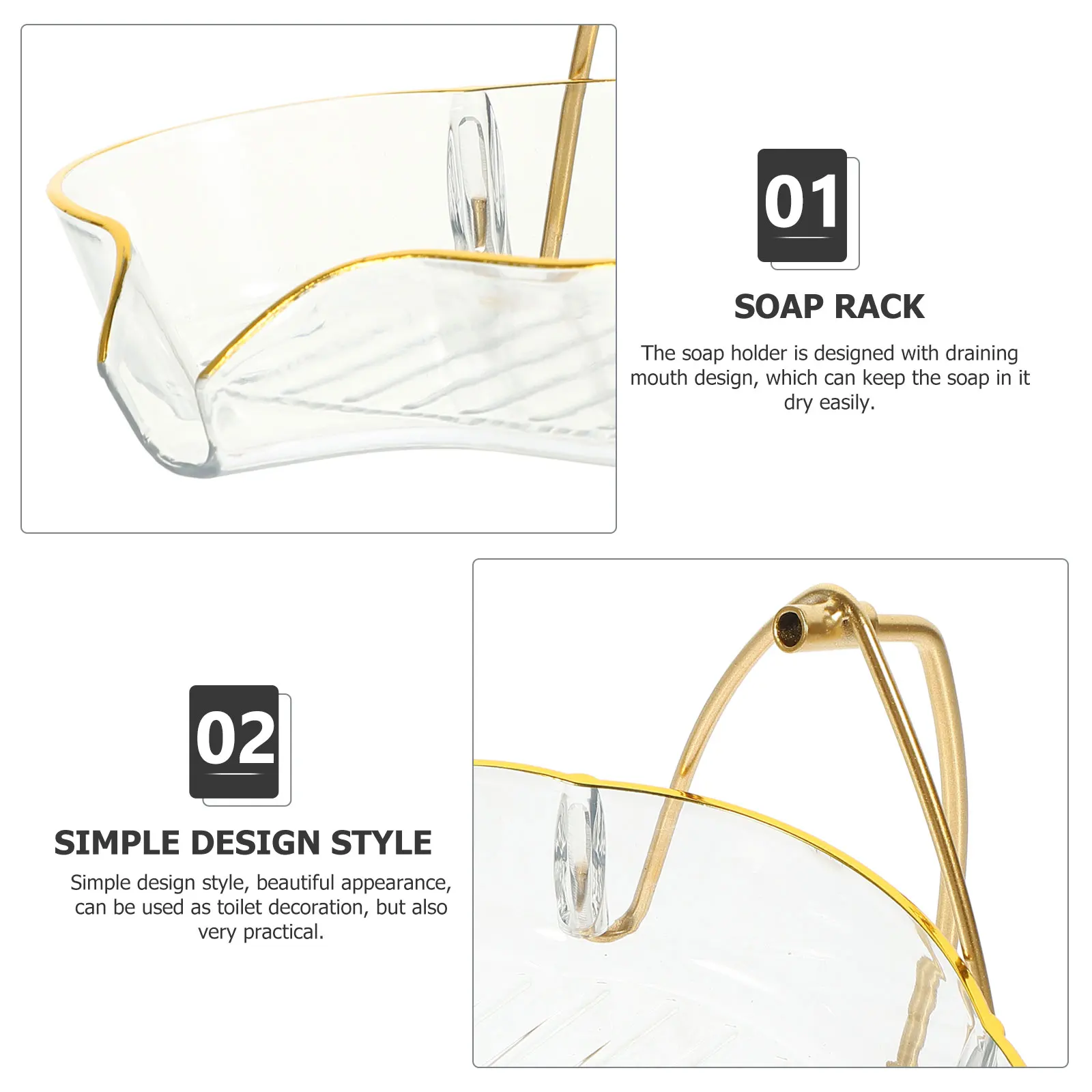 

Rack Dish Bathroom Case Draining Bathroom Soap Holder Draining Dish Tray Iron Bar Soap Holder Material Practical