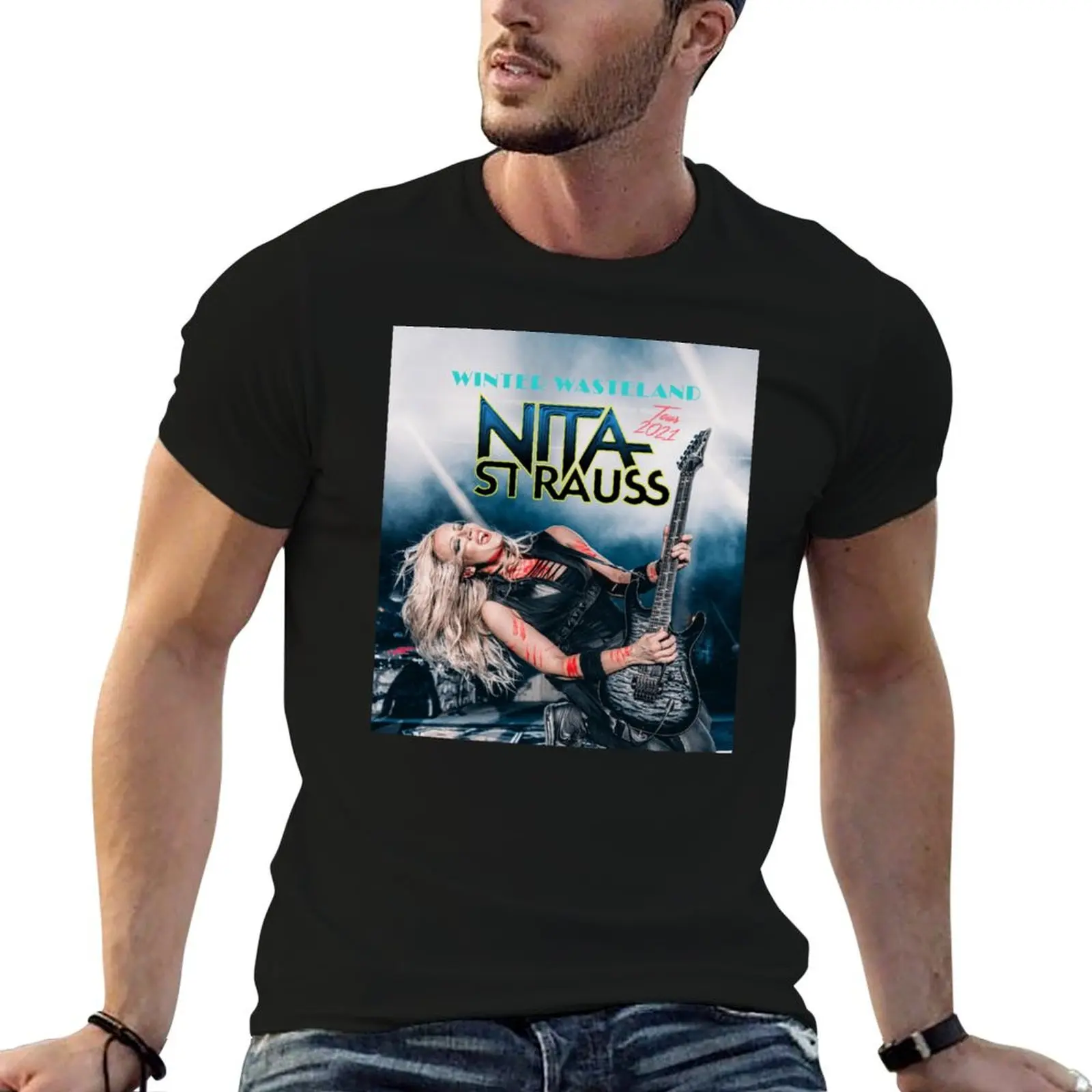 viferit Nita Strauss Winter wasteland tour 2021 T-Shirt Blouse cheap stuff graphic t shirt vintage anime shirts men