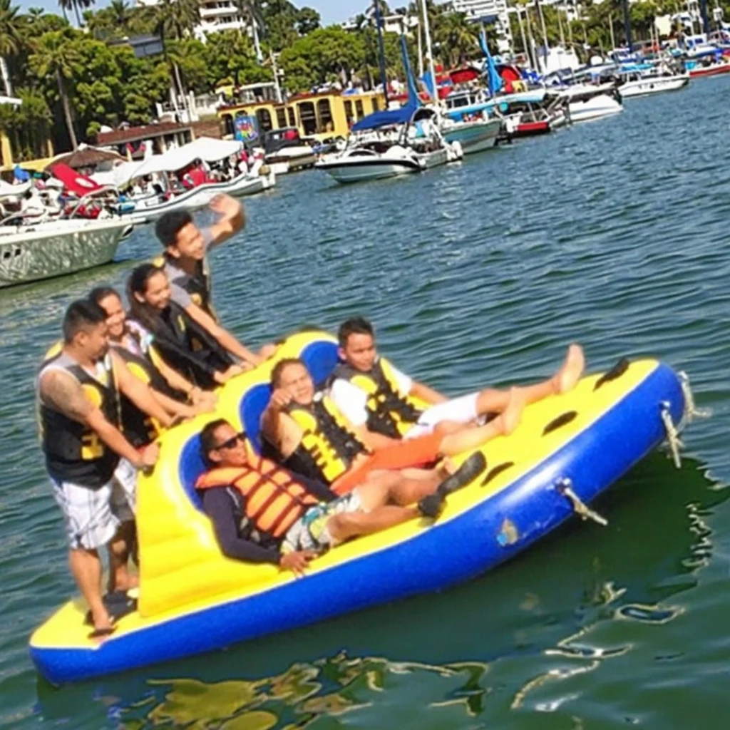 

Новый надувной водный трактор для 6 человек Crazy Tube Banana Boat для водных видов спорта