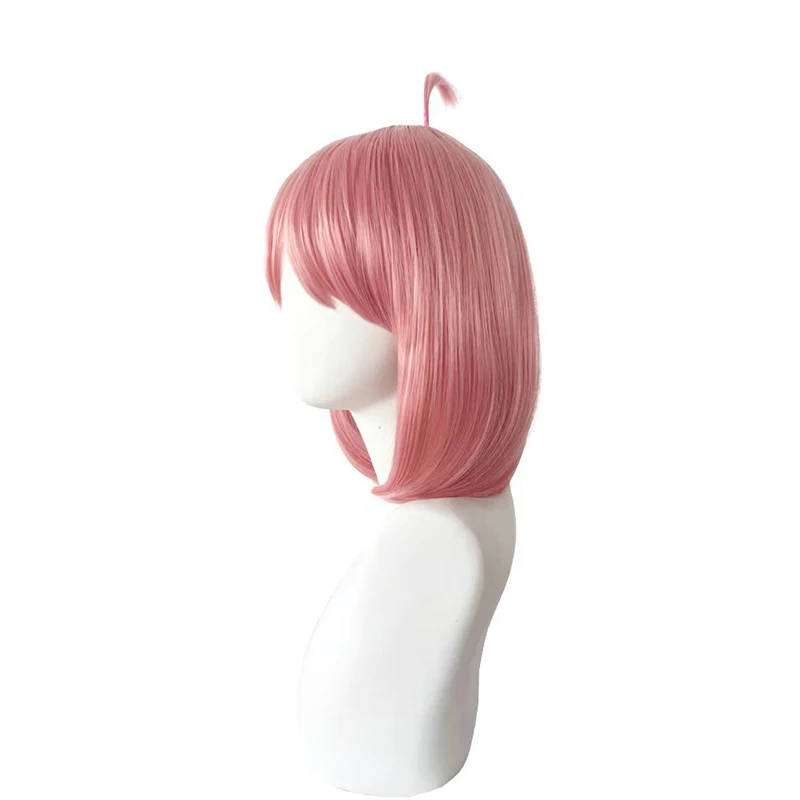 Anime SPY×FAMILY Protagonist Wig Party Woman Clothing Match Headwear Pink Student Head Anya Forger Character Bob Haircut