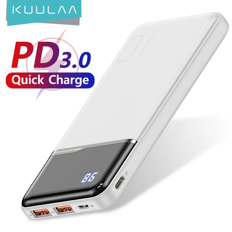 

【wholesale】KUULAA Power Bank 10000 mAh Portable Charging PowerBank 10000mAh USB PoverBank External Battery Charger For iPhone 15