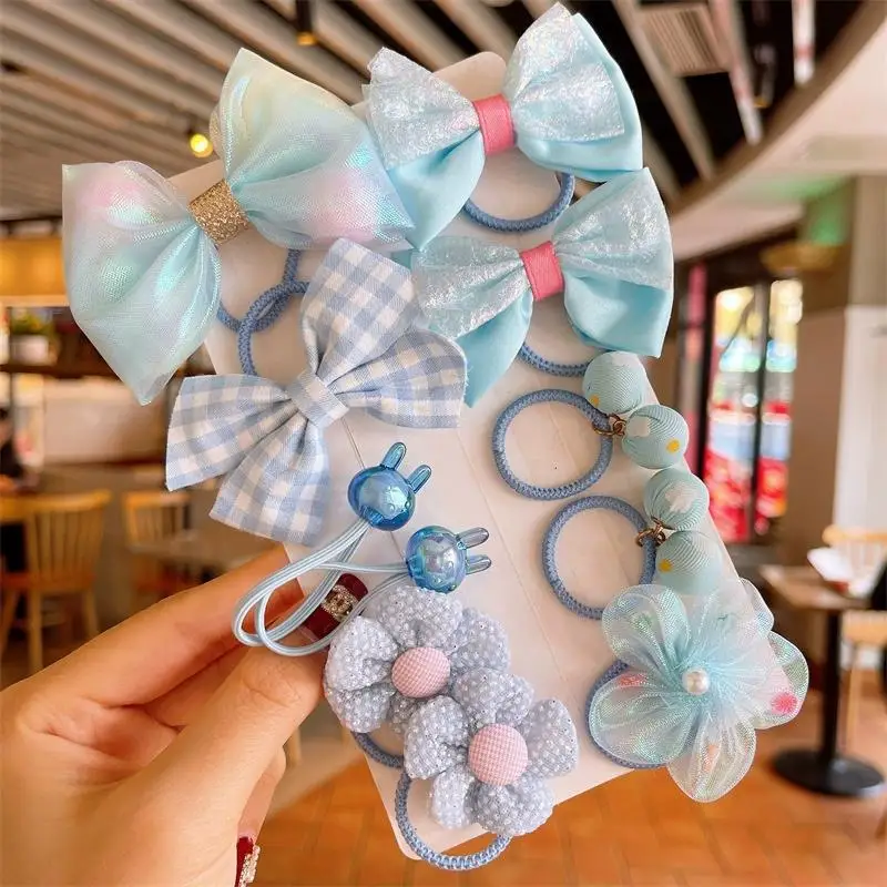 10 шт./комплект, Детские эластичные резинки с бантом