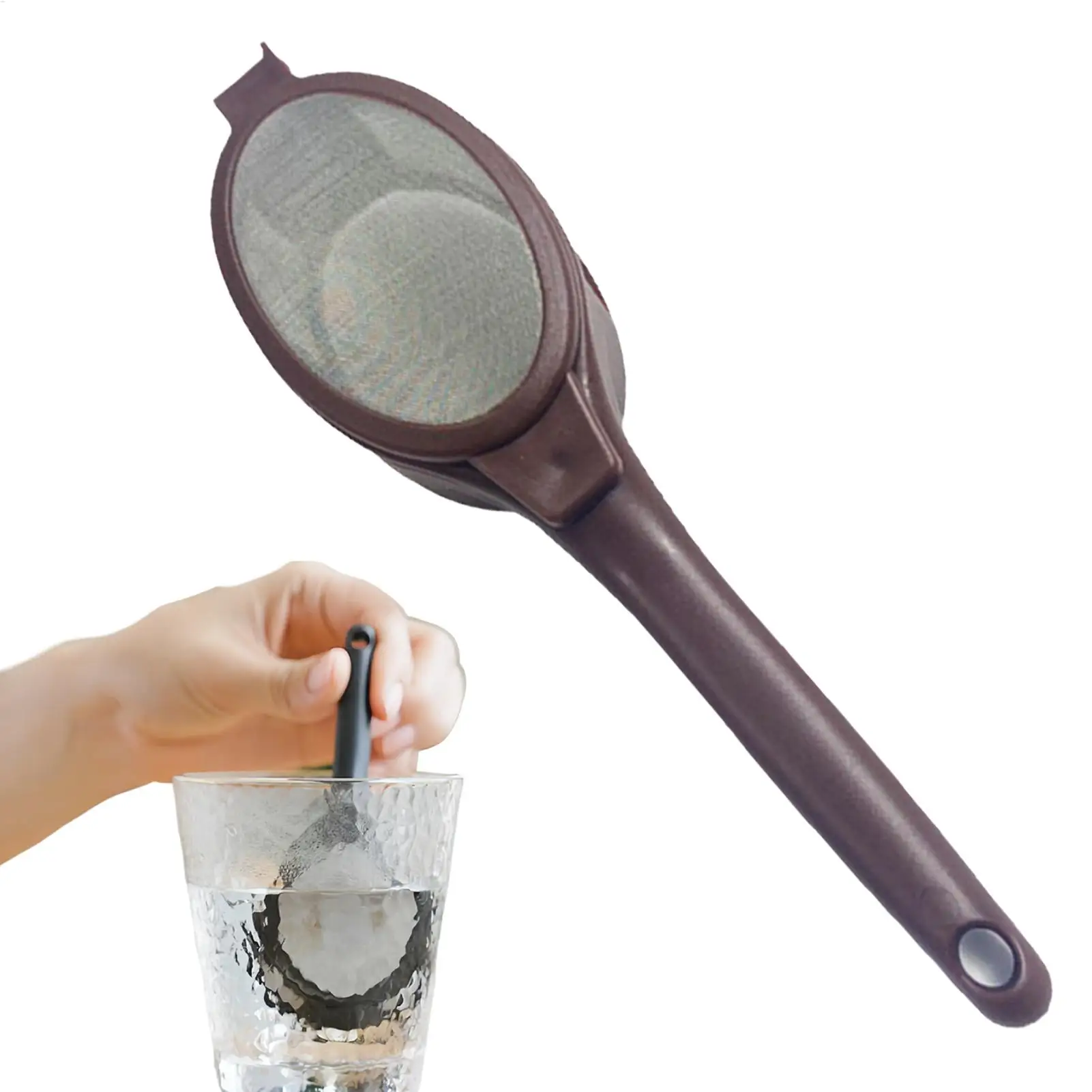 

Coffee Filter Mesh Spoon Beverage Mesh Strainer Spoon Reusable Multifunctional Fine Mesh Filter for Home Kitchen Workplace