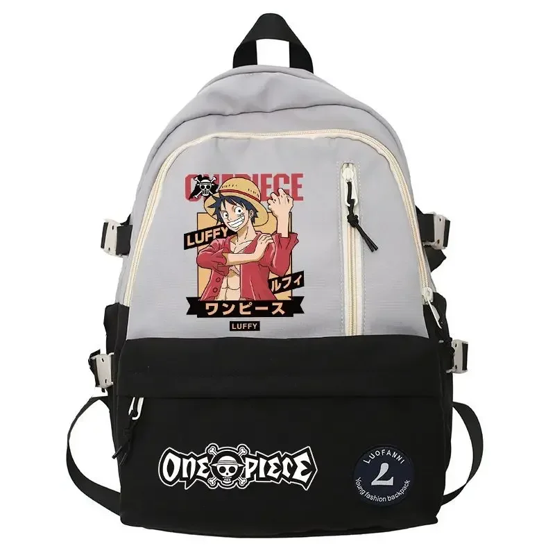 Animated One Piece Luffy schoolbag primary school junior high school male trend large capacity backpack children backpack gifts