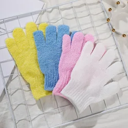 Fashion New Bath Towel Gloves Five Fingers Shower Exfoliating Wash Skin Spa Massage Scrub Body Scrubber Glove