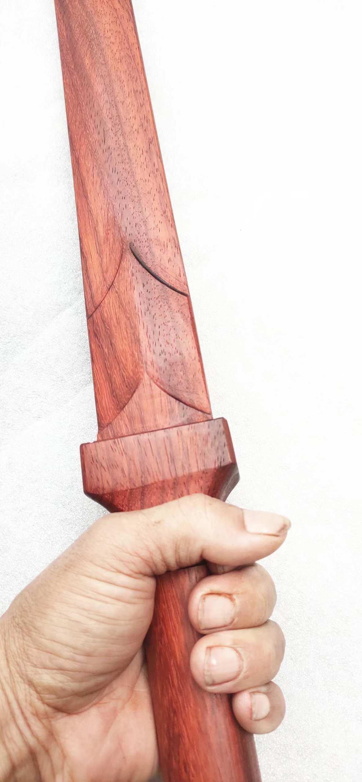 Handmade Double-Handed Sword Counterweight Wooden Sword Solid Wood Long Practice Props