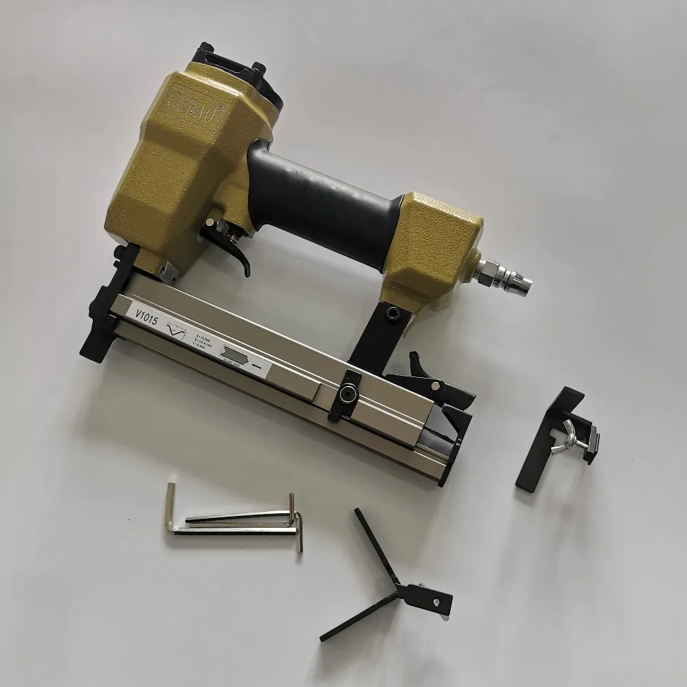 Pneumatic V-Nailer V1015 | Picture Frame Joining Gun Air Powered V Nailer Tool for Woodworking
