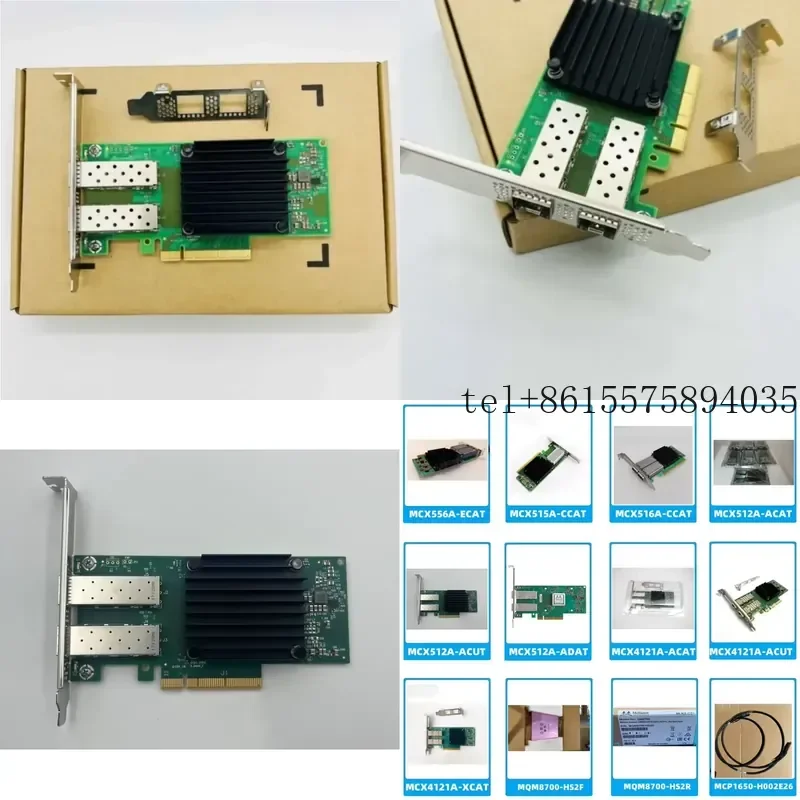 

Hot Mellanox CX512A Ethernet Network Interface Adapter Card PCIe 3.0 X8 Host Interface 10/25GbE Dual-port SFP28 MCX512ACUT