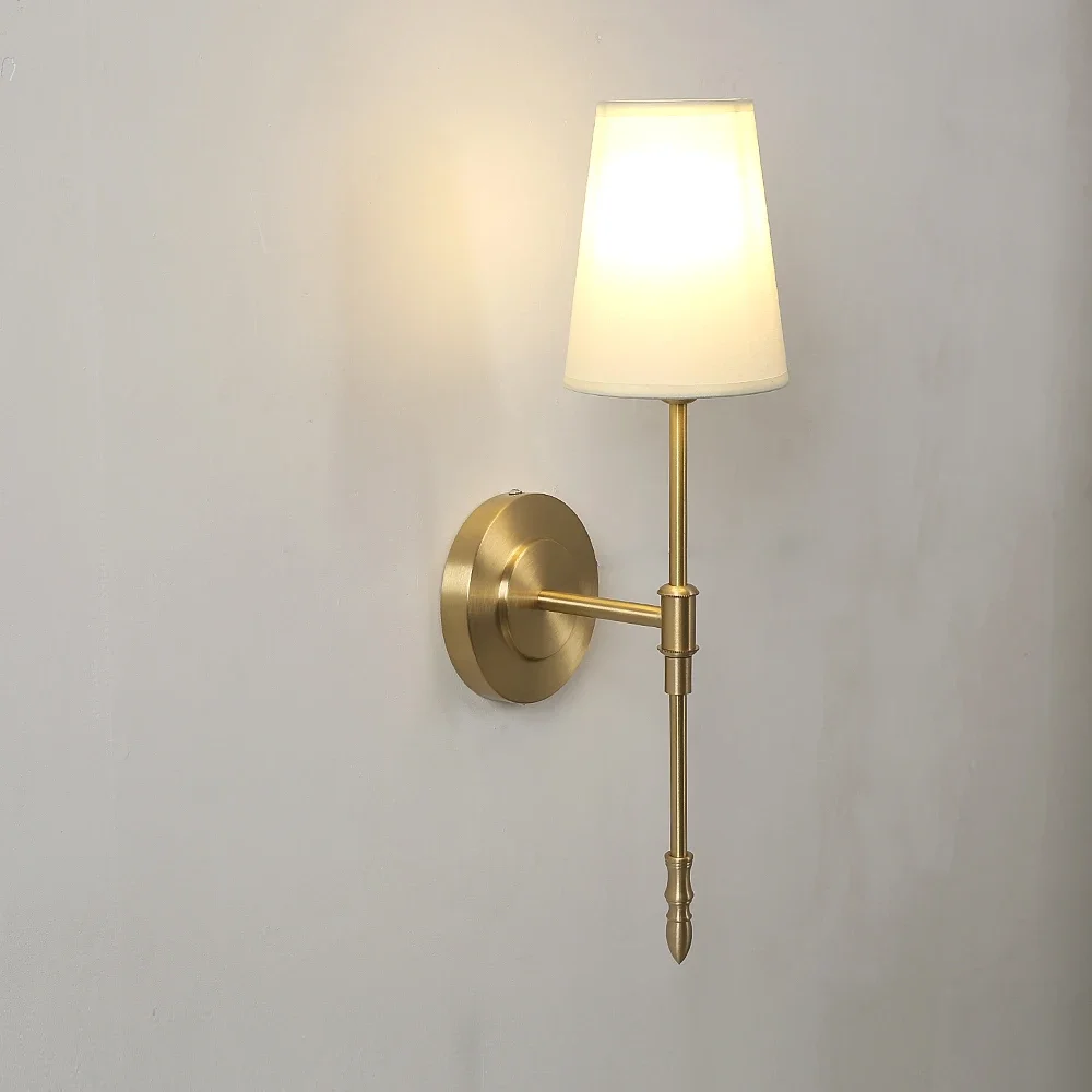 

Nordic bronze Wall Lamp for Bathroom Mirror Bedroom Corridor Stairs Modern Wall Sconce Indoor Luminaire led lights Decorative