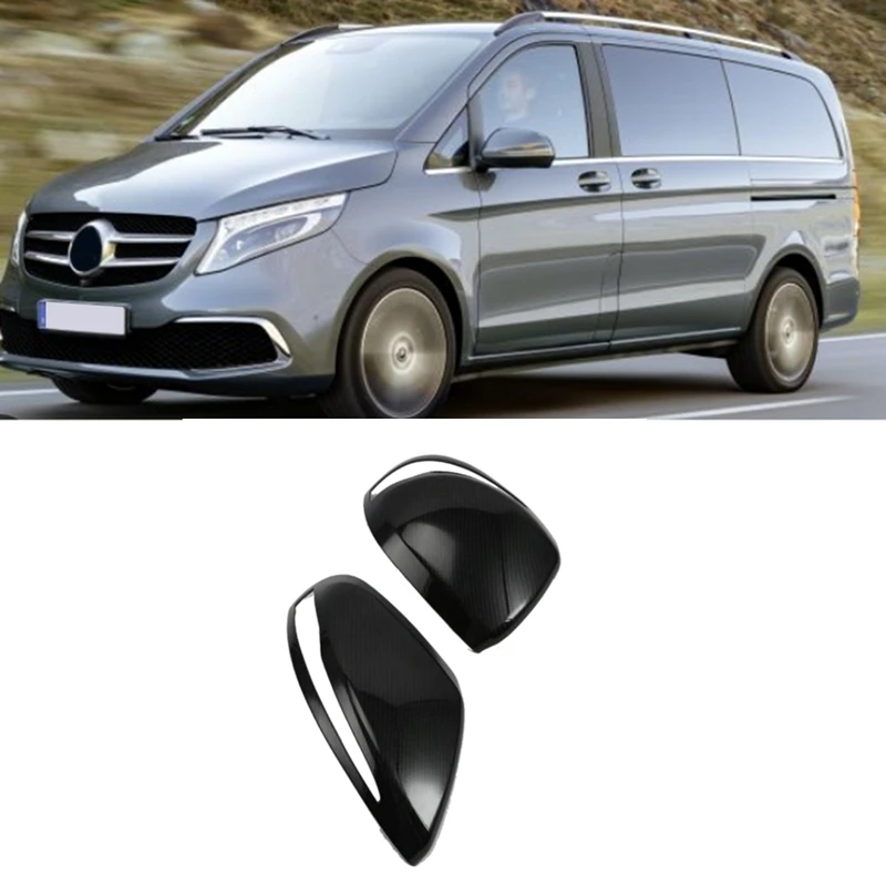 Car Rearview Side Mirror Cap For Mercedes Benz Vito V-CLASS V250 V260 V220 W447 2016-2019 Door Rearview Mirror Cover Accessories