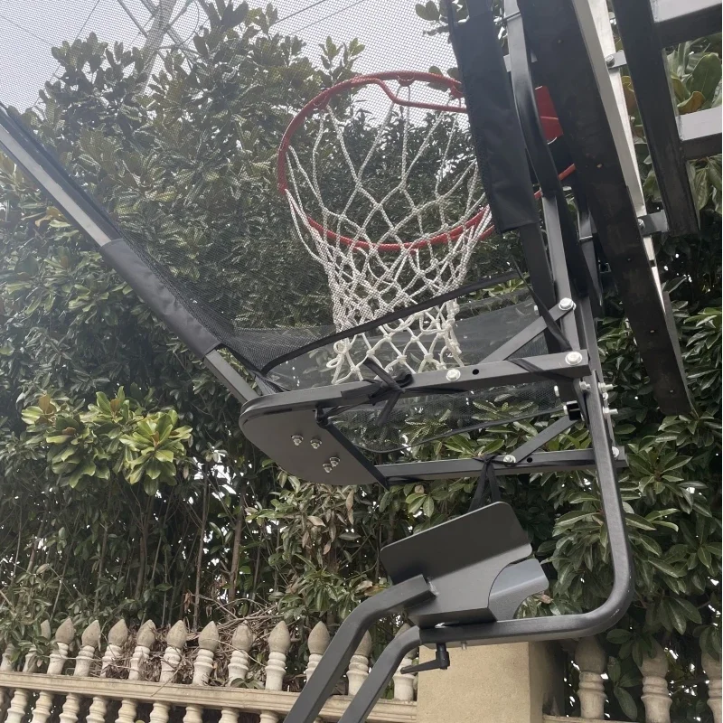 Q-BR02 Basketball Rebounder Net Return System Portable Shot Trainer For Traditional Pole And Wall Mounted Hoops