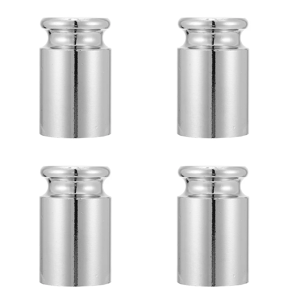 4 Pcs Chrome-plated Conjoined Weights Small Laboratory Digital Scale Supplies Balance Calibration Steel for