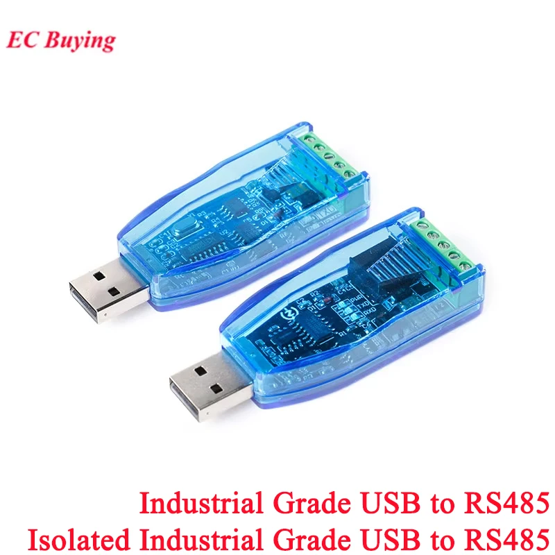 Isolated Industrial Grade USB to RS485 Communication Module 5V TVS Protection Short Circuit Protection Automatic Flow CH340E