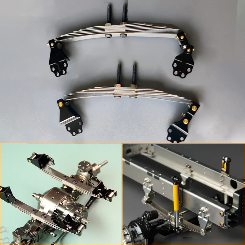 Metal Simulation Shock Absorber Steel Plate for 1/14 Tamiya RC Truck for SCANIA 770S R620 for VOLVO