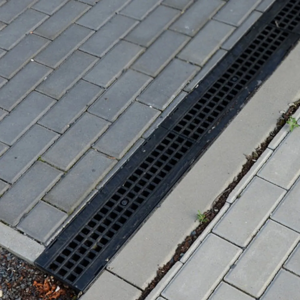 2Pcs Heavy-Duty Drain Cover Slotted Design for Outdoor Industrial Parks Public Spaces Restaurant Sewer