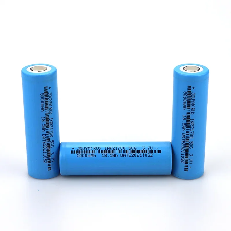 100% Original 21700 Battery 3.7V  21700 5000mAh High Rate Discharge Cell 50GRechargeable Lithium Batteries