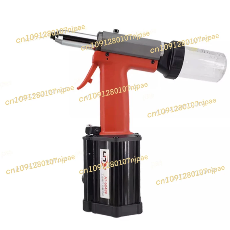Lingdi AT-6048V Rivetto pneumatico autoaspirante 6.4 Tirare chiodo in acciaio inossidabile Tirare chiodo Rivetto Strumento di rivettatura