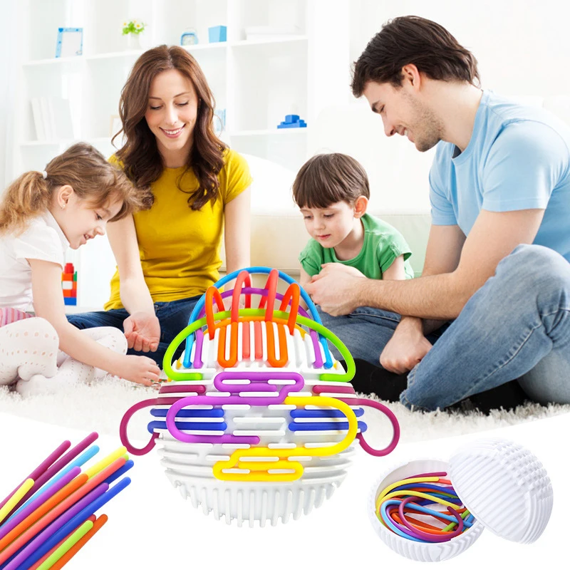 Bola de atividade sensorial cor cognição montessori brinquedo habilidades motoras relaxante estresse colorido haste de silicone brinquedo de viagem presente criança menino