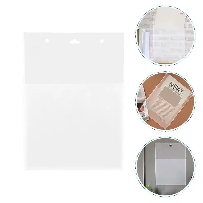 

2pcs Wall File Holder Multi-Purpose Hanging Document Pockets For Documents Office Organizer Magazine File Organizer