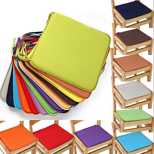 1PCS Cotton Blend Cushions 7 Colors Dining Garden Home Kitchen Office Chair Seat Pads Cushion 40x40cm
