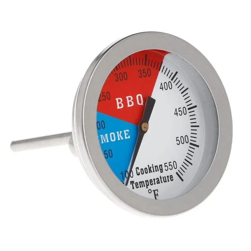 0-550 Celsius Smoker Gauge Grill Cooking Grill BBQ Smoking Thermometer Selling Barbecue Smoking Thermostat Thermometer Gauge