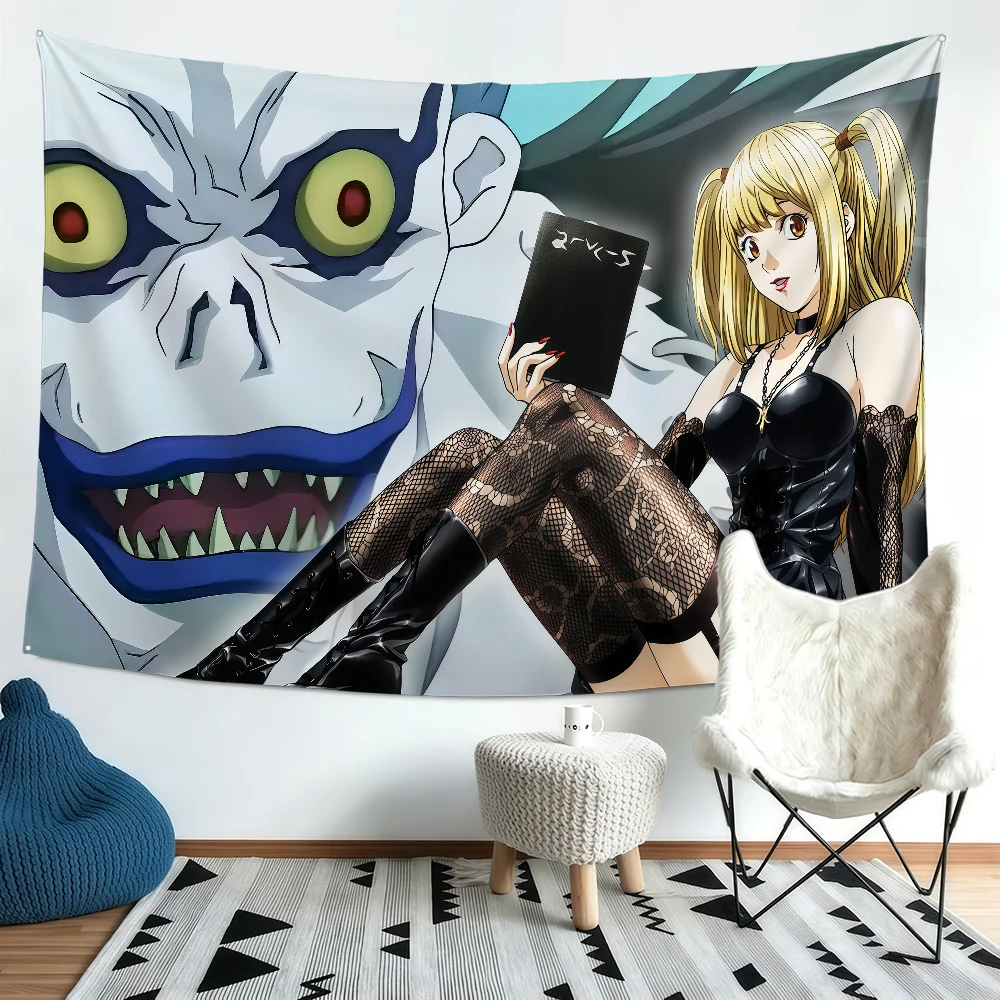 Anime Death Note Flagge Polyester-Banner Modische Flaggen für Party, Bar, Club, Außen- und Innenbereich, Wanddekoration, Banner, Geschenk für Fans – Detail 12
