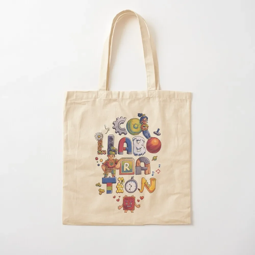 

Collaboration funny Tote Bag Cloth bags bag for beach Tote Bag