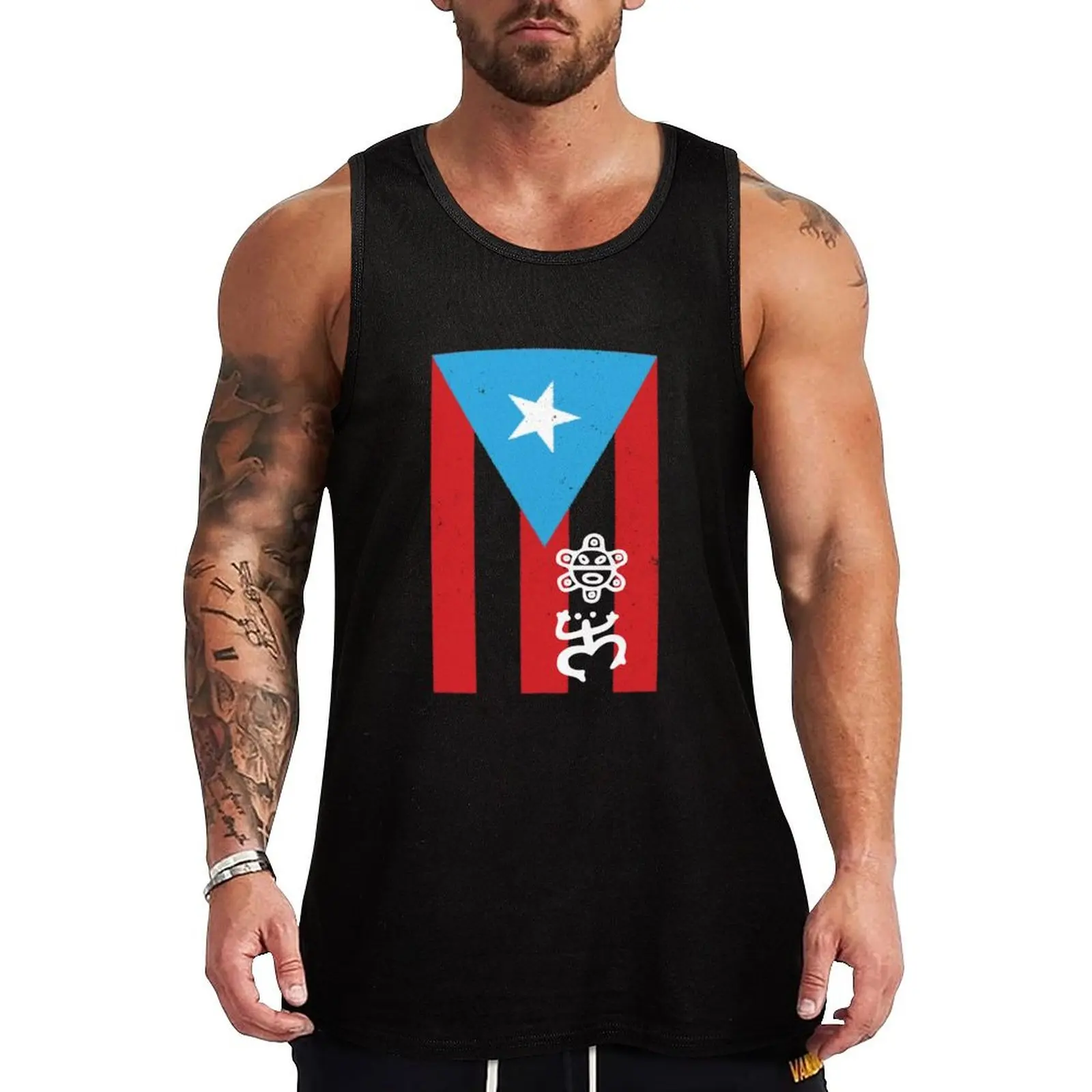 Puerto Rico Flag Boricua Tank Top Anti Wrinkle Tank Top Easy Care Casual Sleeveless