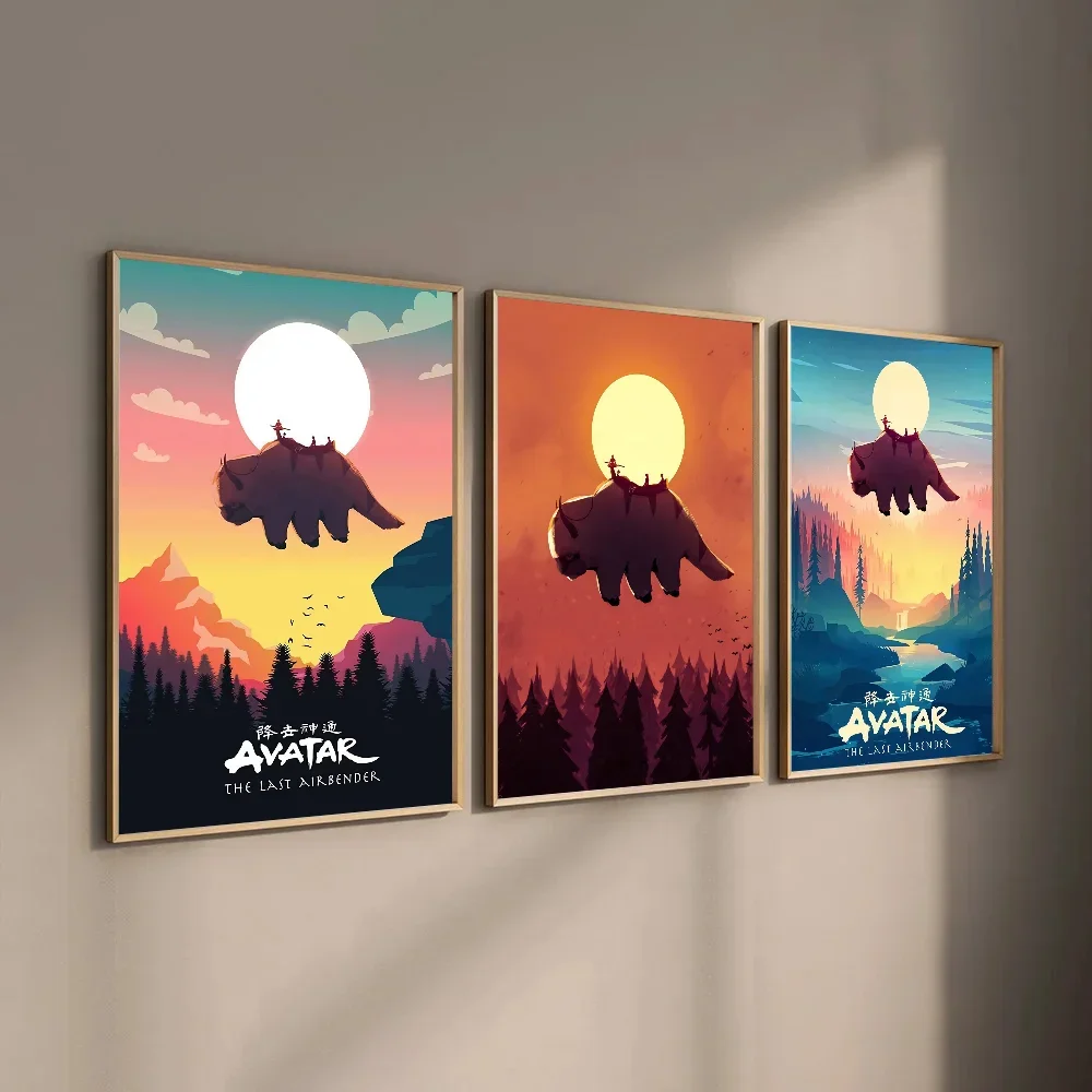 المشارك الصورة الرمزية آخر Airbender Appa قماش اللوحة غرفة المعيشة المنزلي غرفة نوم بار مقهى ديكور فني ديكور المنزل
