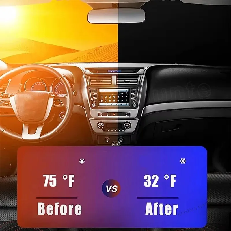 Auto Folding Sun Shade Windshield Visor Cover Car Front Window Sunshade UV Protection Summer Styling Accessories