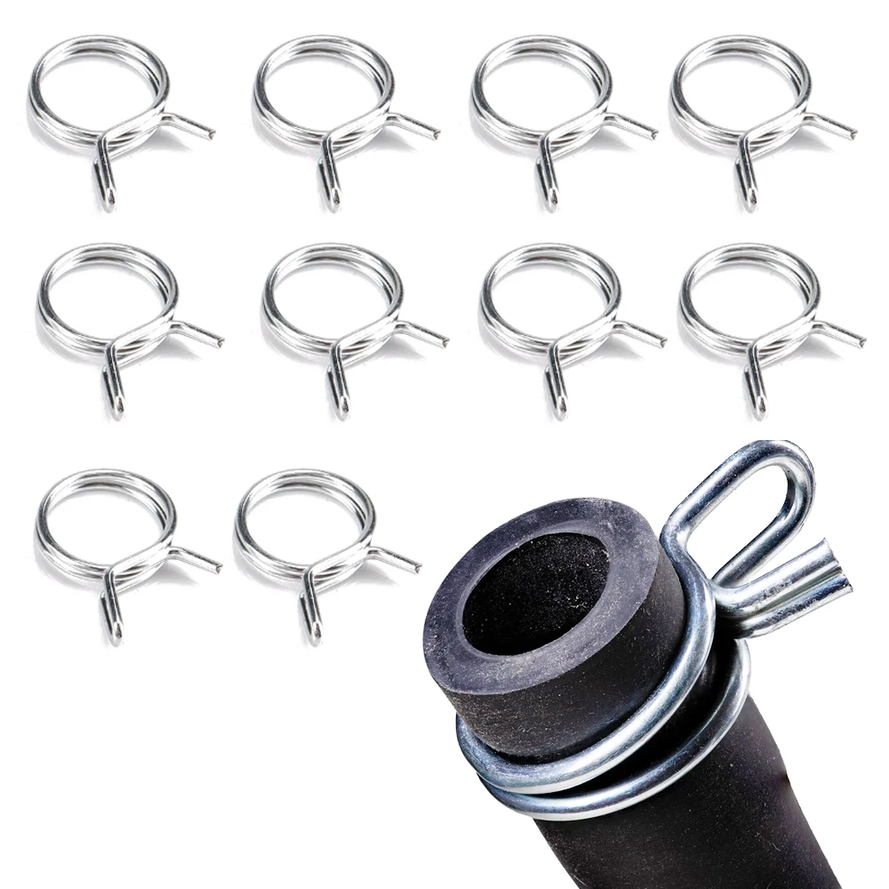 10pcs Universal Car Hose Tubing Spring Clip Car Fuel Line Spring Clips Car 8mm 9mm 10mm 11mm 12mm Fixed Clamp Auto Accessories