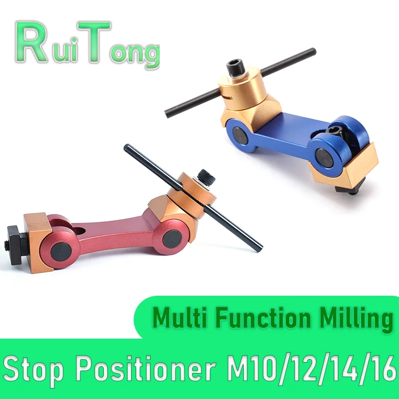 

Universal Adjustable CNC Mill Machine Work Piece Stop Positioner for Lathe Workpiece Multi Function Milling Machine Locator Tool