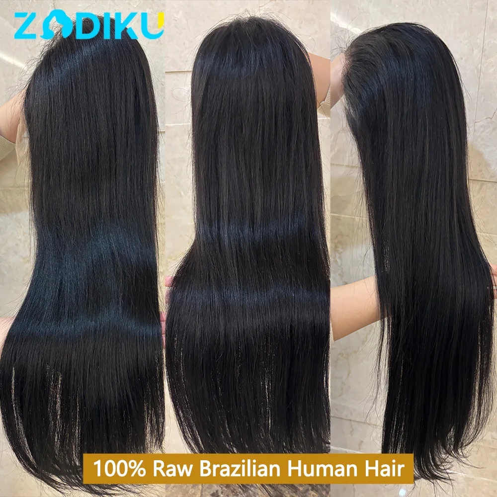 30Inch Lowest Price Hd Lace Wigs 13x6 Transparent Lace Front Human Hair Wig Raw Straight Human Hair Wigs 100%Human Hair Quality image 2