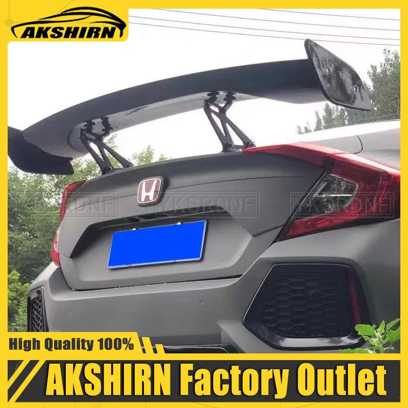 Wing Racing Sedan Common universal Wings Car accessories Car Tail Exterior Trim 145CM ABS Spoilers GT Carbon Fiber Tail Wing