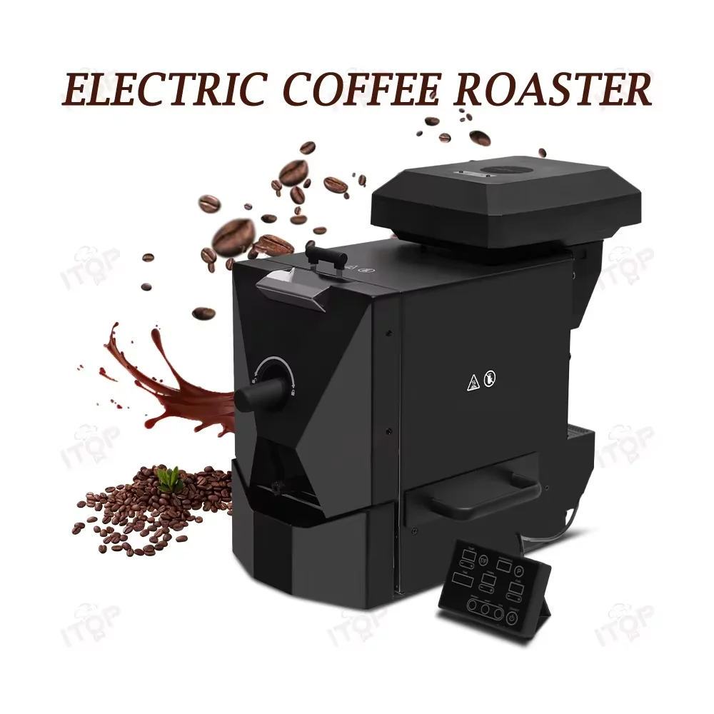 

Electric coffee bean roaster commercial roaster with 3 roasting curves, grain dryer, simulates direct fire roasting