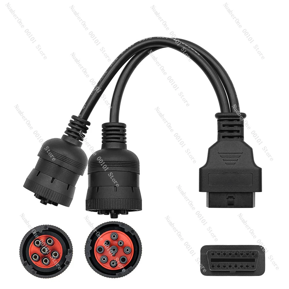 6 + 9Pin (J1708 + J1939) Truck Adapter Cable