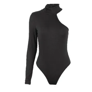 Garmery Fantasy-Bodysuit of Unique Women's Sleeve with Out of Shoulder, Sexy High Collar, Ribs Mesh, Body 8 Main Sales Body Long Sleeve - №5