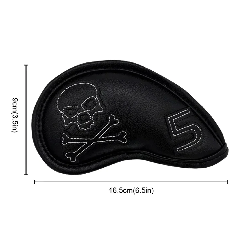10pcs/Set Golf Iron Headcover 3-9,P,S,A, Club Head Cover Embroidery Number Sport Golf Training Equipment Accessories