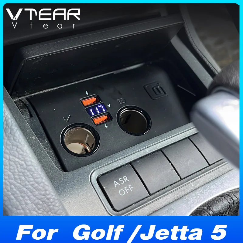 

For Volkswagen VW Jetta 5 MK5 / Golf 5 6 Car cigarett lighter splitter plug adapter Interior modification Auto accessories