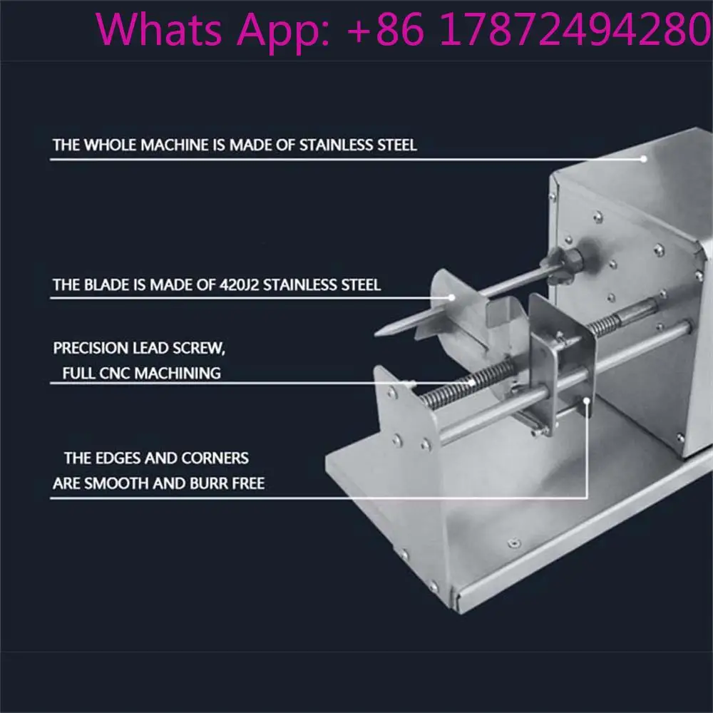 Version Electric Potato Twister Slicer Machine Potato Spiral Cutting Machine Stainless Steel Potato Tower Machine